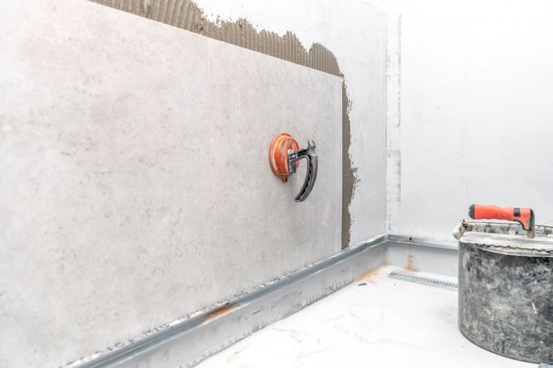 Large Wall Tile Installation